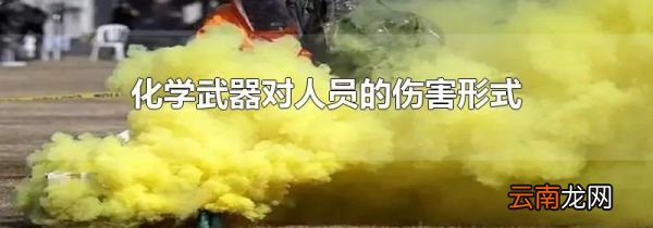 化学武器对人员的伤害形式