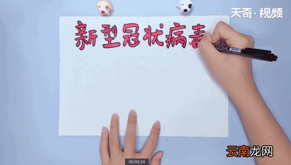 新型冠状病毒手抄报 新型冠状病毒画报