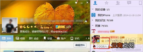 手机QQ达人图标怎么点亮/熄灭