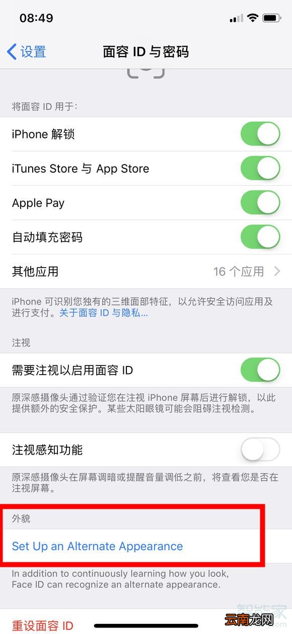 苹果xr可以设置几个面容