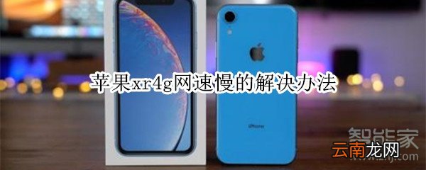 苹果xr4g网速慢的解决办法