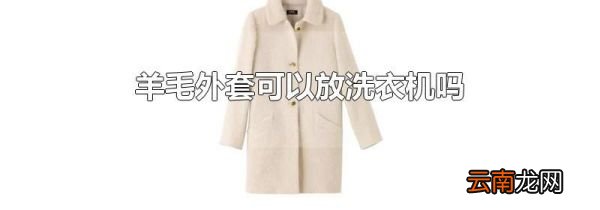 羊毛外套可以放洗衣机吗