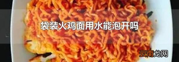 袋装火鸡面用水能泡开吗