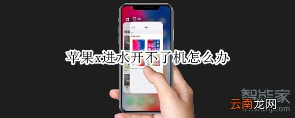 苹果x进水开不了机怎么办