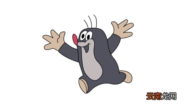 鼹鼠简笔画 鼹鼠简笔画画法
