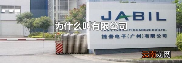 为什么叫有限公司
