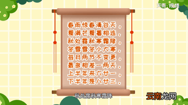 24个节气顺口溜 24个节气顺口溜是什么