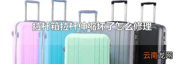 拉杆箱拉杆伸缩坏了怎么修理