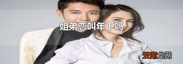 姐弟恋叫年下吗