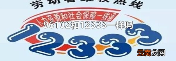 96102和12333一样吗