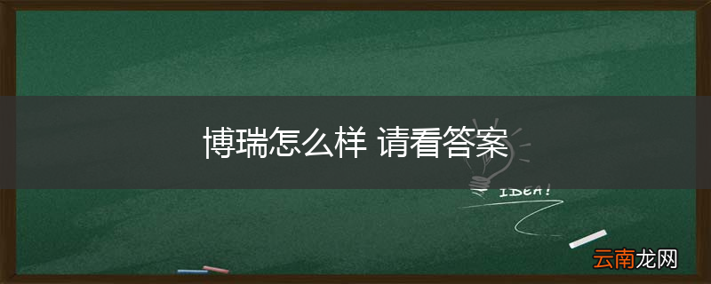 博瑞怎么样 请看答案