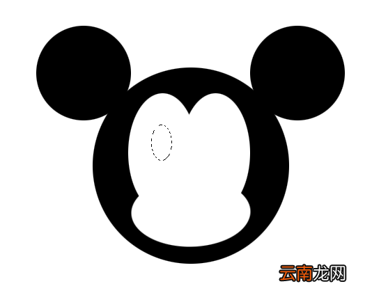 ps绘画出米老鼠头像矢量图具体操作方法