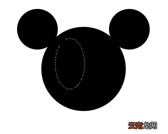 ps绘画出米老鼠头像矢量图具体操作方法