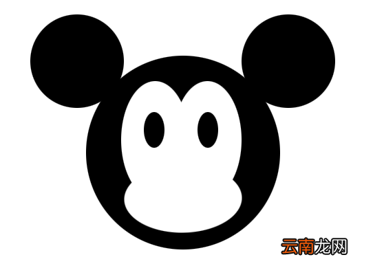 ps绘画出米老鼠头像矢量图具体操作方法