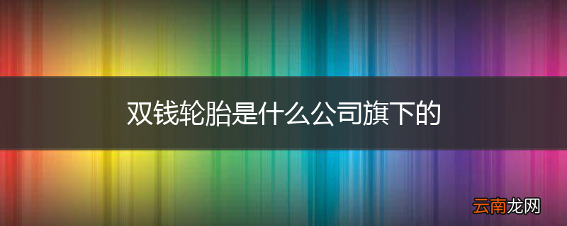 双钱轮胎是什么公司旗下的