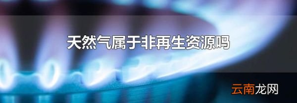 天然气属于非再生资源吗