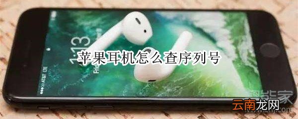 苹果耳机怎么查序列号
