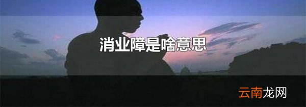 消业障是啥意思