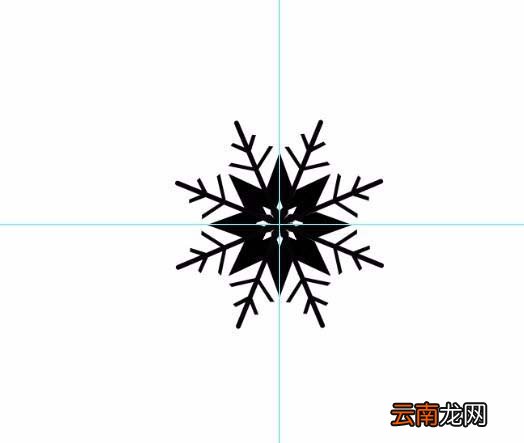 ps绘画出雪花图形具体操作方法