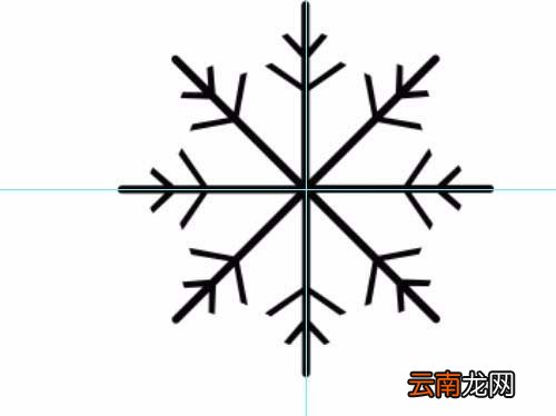 ps绘画出雪花图形具体操作方法