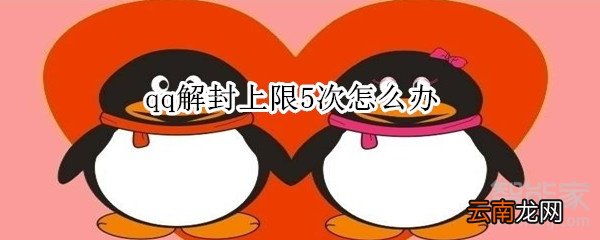 qq解封上限5次怎么办