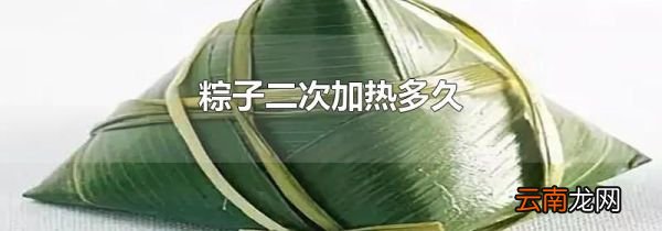 粽子二次加热多久
