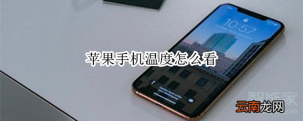 苹果手机温度怎么看