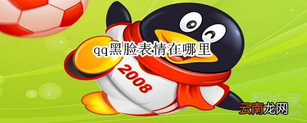 qq黑脸表情在哪里