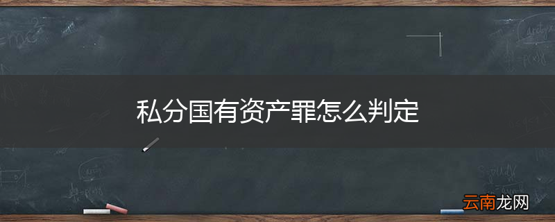 私分国有资产罪怎么判定