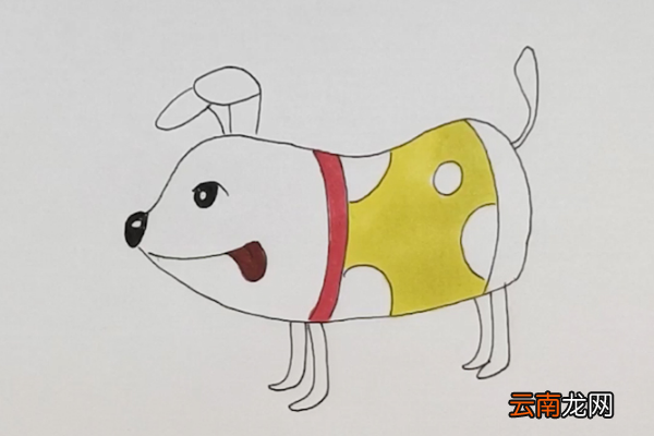 电子狗简笔画
