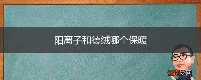 阳离子和德绒哪个保暖