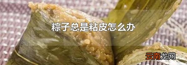粽子总是粘皮怎么办