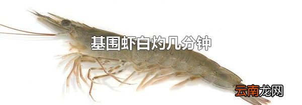 基围虾白灼几分钟