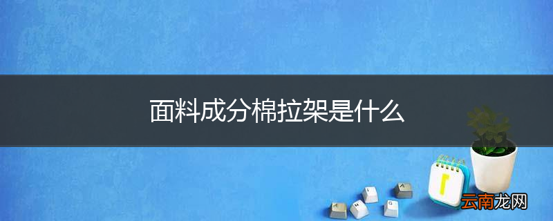 面料成分棉拉架是什么