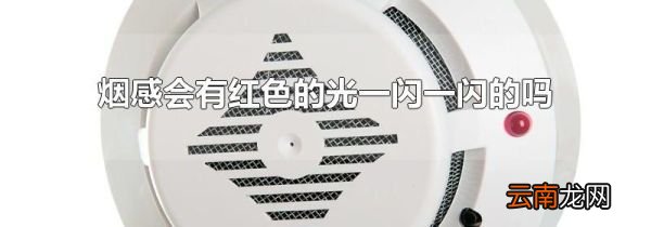 烟感会有红色的光一闪一闪的吗