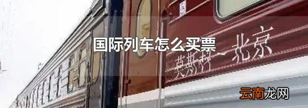 国际列车怎么买票