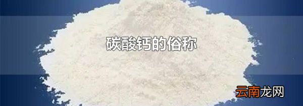 碳酸钙的俗称