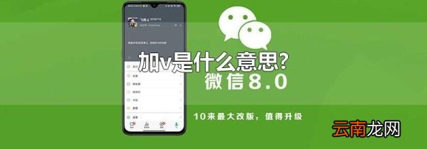 加v是什么意思?
