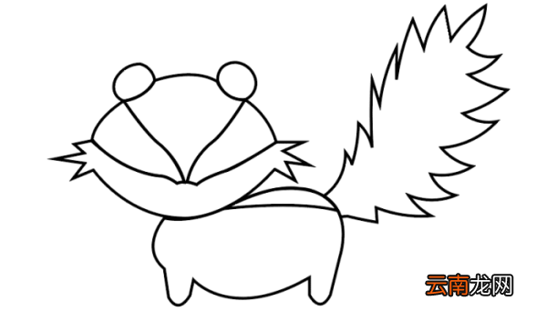 臭鼬简笔画 臭鼬简笔画怎么画