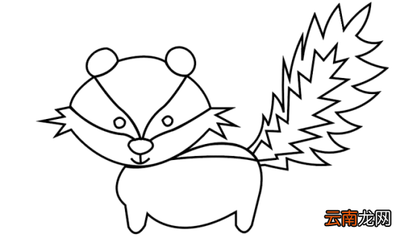 臭鼬简笔画 臭鼬简笔画怎么画