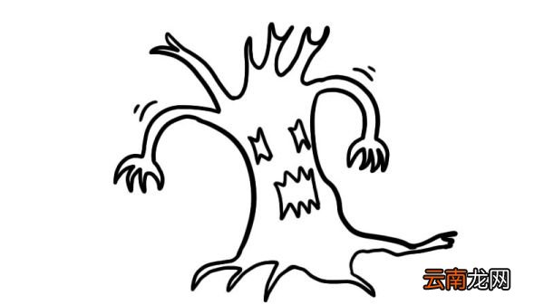 鬼树简笔画