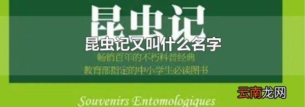 昆虫记又叫什么名字