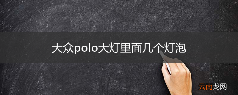 大众polo大灯里面几个灯泡