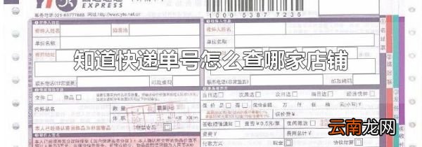 知道快递单号怎么查哪家店铺