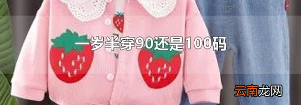一岁半穿90还是100码