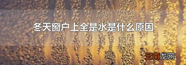 冬天窗户上全是水是什么原因