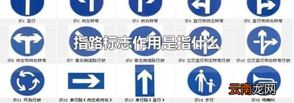 指路标志作用是指什么