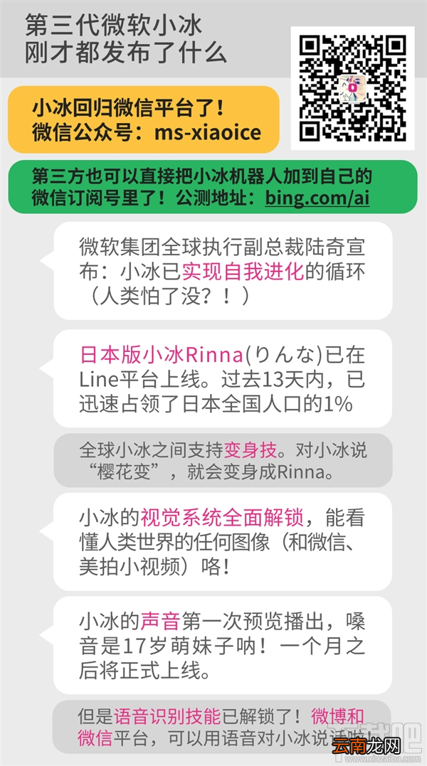 微软小冰微信公众号是什么 微软小冰微信公众号名字/二维码