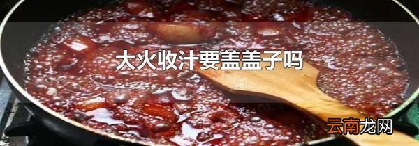 大火收汁要盖盖子吗
