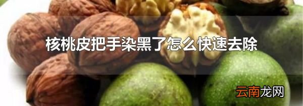 核桃皮把手染黑了怎么快速去除